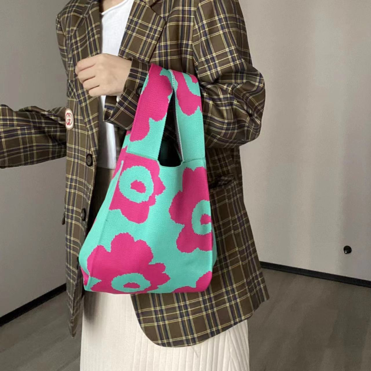 Flower Embroidery Handbags Fashion Lady Leisure Shopping Bag Student Reusable
